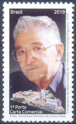C 3812 Selo Centenário de Nascimento do Professor Fernando Figueira 2019