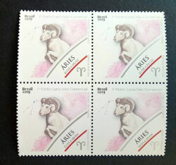 C 3813 Selo Signos do Zodiaco Aries 2019 Quadra