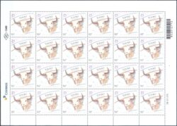 C 3815 Selo Signos do Zodiaco Touro 2019 Folha