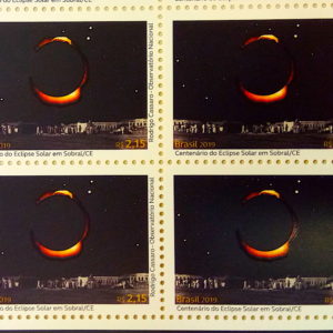 C 3820 Selo Eclipse Solar Sobral Lua Sol 2019 Quadra