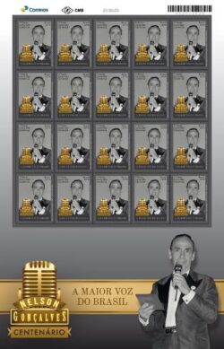 C 3828 Selo Centenario Nelson Goncalves Musica 2019 Folha