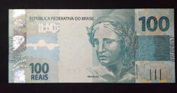Cédula Flor de Estampa R$ 100,00 Segunda Família JA.006.569.237 Guardia e Goldfajn