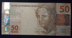 Cédula Flor de Estampa R$ 50,00 Segunda Família FF 000.007.474 Levy e Tombini