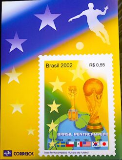 Somente a Cartela da Colecao Anual de Selos do Brasil 2002 – Sem os Selo
