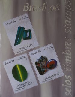 Coleção Anual de Selos do Brasil 1998 Capa Pedras