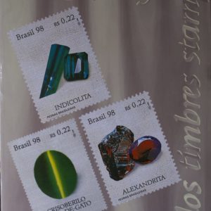 Coleção Anual de Selos do Brasil 1998 Capa Pedras