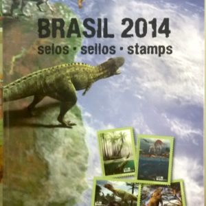 Coleção Anual de Selos do Brasil 2014 Com a Folha Arte do Futebol
