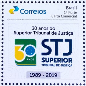 PB 115 Selo Personalizado Basico 30 Anos do Superior Tribunal de Justica STJ Direito 2019