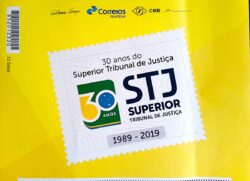 PB 115 Vinheta Selo Personalizado Básico 30 Anos do Superior Tribunal de Justiça STJ Direito 2019 Tamanho P