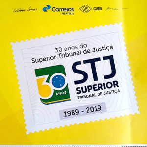 PB 115 Vinheta Selo Personalizado Básico 30 Anos do Superior Tribunal de Justiça STJ Direito 2019