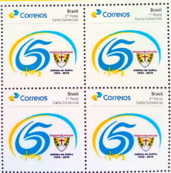 PB 117 Selo Personalizado Básico Jubileu de Safira do Colégio Olivetano 2019 Quadra