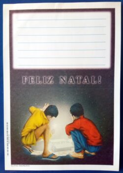 Cod 0017 AEROGRAMA NATAL 1999 CAIXA DE ESTRELAS MENINOS ÚLTIMO