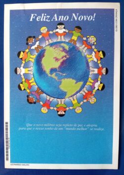 Cod 0027 AEROGRAMA NATAL TERRA MAPA CRIANCA ANO NOVO