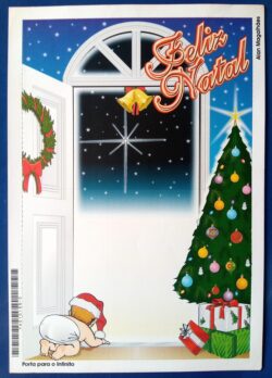 Cod 0030 AEROGRAMA NATAL 2001 CRIANÇA ÁRVORE PORTA PARA O INFINITO