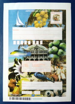 Cod 0041 AEROGRAMA REGIÃO NORDESTE FRUTAS ARTESANATO