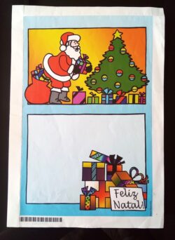 Cod 0053 AEROGRAMA DE NATAL 2004 CHEGADA PAPAI NOEL