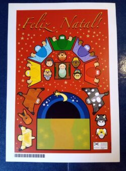 Cod 0054 AEROGRAMA NATAL PRESÉPIO DE BRINCAR 2004