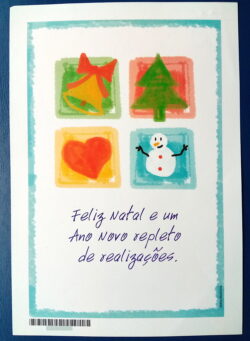 Cod 0058 AEROGRAMA NATAL ANO NOVO 2005 FIGURINHAS