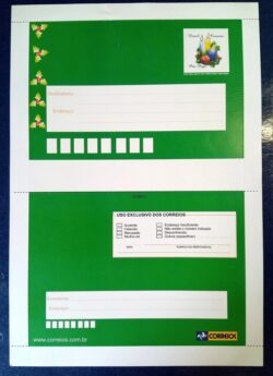 Cod 0067 AEROGRAMA NATAL VITRAL