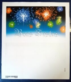 Cod 0070 AEROGRAMA NATAL 2008 FOGOS