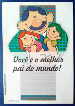 Cod 0089 AEROGRAMA MELHOR PAI DO MUNDO