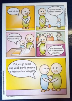 Cod 0098 AEROGRAMA PAI HISTÓRIA EM QUADRINHOS