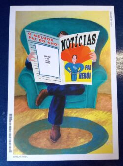 Cod 0099 AEROGRAMA PAI FOTO NO JORNAL