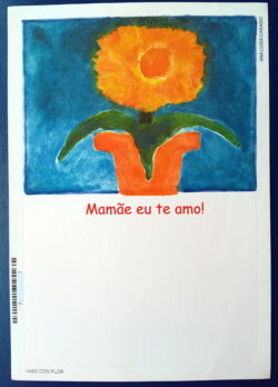 Cod 0102 AEROGRAMA MÃE 2001 VASO DE FLOR