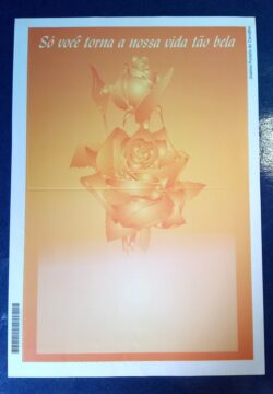 Cod 0112 AEROGRAMA MAE SO VOCE TORNA A VIDA BELA FLOR