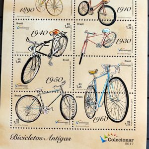 B 203 Bloco Bicicletas Antigas Colecionar 2017