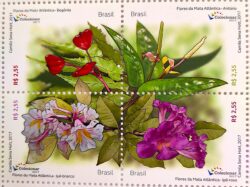 C 3708 Selo Flores da Mata Atlantica 2017 Com Aroma