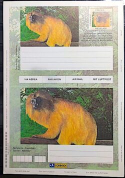 Cod 0010 AEROGRAMA INTERNACIONAL MICO LEÃO DOURADO Macaco Fauna GEPRO 2000