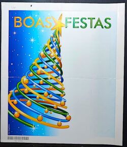 Cod 0073 AEROGRAMA NATAL 2009 ARVORE BOLAS