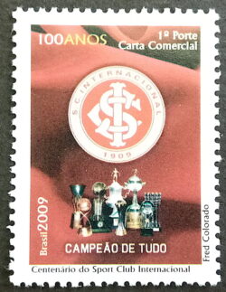 C 2910 Selo Despersonalizado Sport Club Internacional Futebol 2009