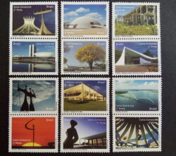 C 2940 Selo Despersonalizado Brasilia Turismo 2010 Serie Completa