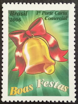 C 2663 Selo Despersonalizado Boas Festas Natal Sino 2006