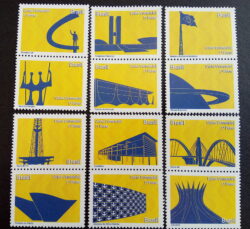 C 2962 Selo Despersonalizado Brasilia Sonho e Realidade Turismo Arquitetura 2010