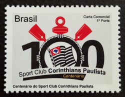 C 3029 Selo Despersonalizado Corinthians Futebol 2010 Horizontal