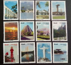 C 3038 Selo Despersonalizado Maravilhas do Rio de Janeiro Turismo 2010 Vertical