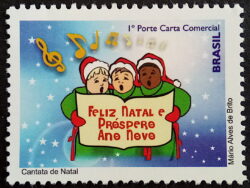 C 3063 Selo Despersonalizado Natal Coral 2010