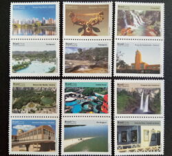 C 3065 Selo Despersonalizado Belezas do Goias Turismo 2010 Serie Completa