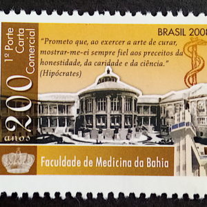 C 3183 Selo Despersonalizado Faculdade Medicina Da Bahia Educacao Saude 2012