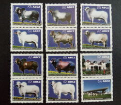 C 2789 Selo Despersonalizado Expozebu Vaca Boi Pecuaria 2009 Serie Completa