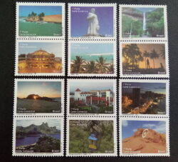 C 2861 Selo Despersonalizado Ceara Turismo Praias 2009 Serie Completa