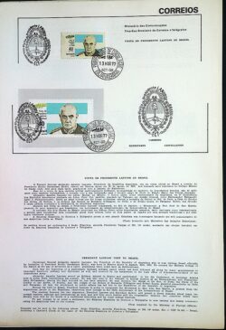 Edital 1972 10 Visita Presidente Argentina Lanusse Política Com Selo CBC RJ e CPD Guanabara