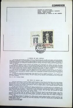 Edital 1972 37 Semana de Arte Moderna Com Selo Lado CPD Guanabara