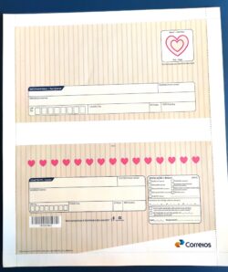 Cod 0163 AEROGRAMA MAE 2015 AMOR ROSA