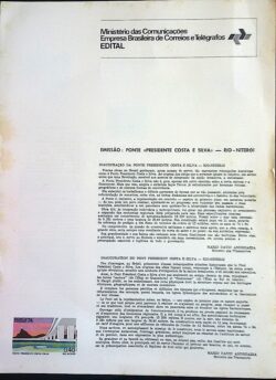 Edital 1974 02 Ponte Costa e Silva Arquitetura Sem Selo