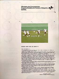 Edital 1974 09 Copa Do Mundo Sem Selo Todos os CBC
