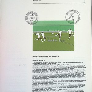 Edital 1974 09 Copa do Mundo Sem Selo CBC SP e CPD